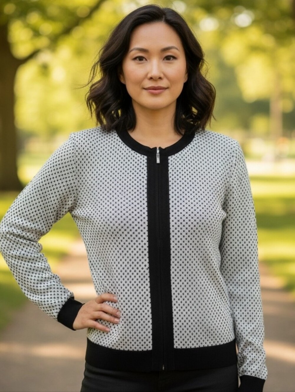 St. John Caviar Knit Jacket NWT